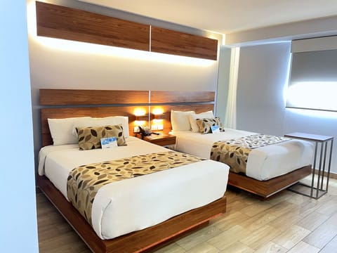 Standard Room, 2 Double Beds, Non Smoking | Premium bedding, in-room safe, desk, soundproofing