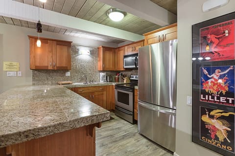 Our very well equipped kitchen.