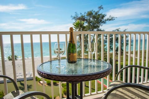 Private balcony with a peaceful outdoor setting, perfect for morning coffee or evening relaxation.