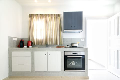 Superior Suite, Hot Tub | Private kitchen | Fridge, oven, stovetop, electric kettle