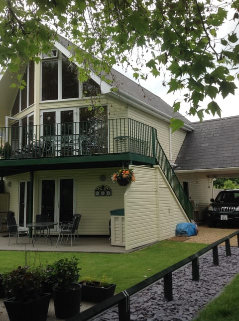 Holiday apartment and parking on ground floor. Owner apt above.