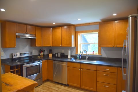 Well equipped kitchen.  