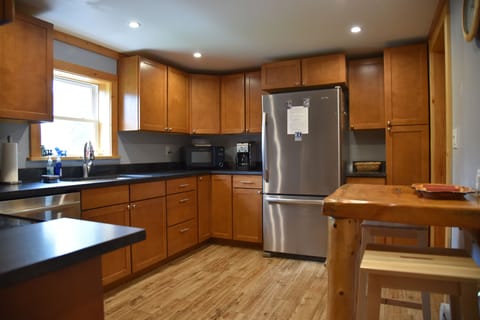 Heated kitchen floor for those brisk winter morning.