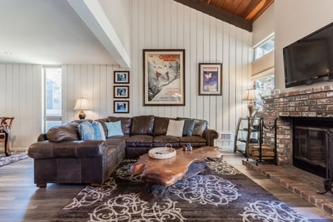 House, 3 Bedrooms (Chamonix #88) | Living area | Flat-screen TV, fireplace, foosball, table tennis