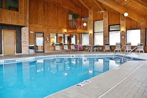 Indoor pool, open 9:00 AM to 11:00 PM, sun loungers