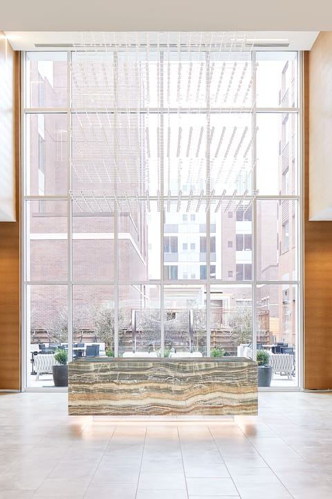 Interior entrance