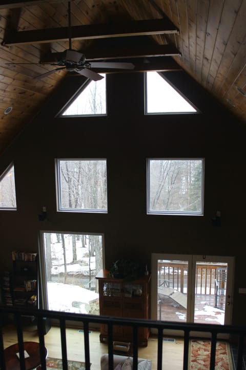 View from 2nd floor, giant picture windows