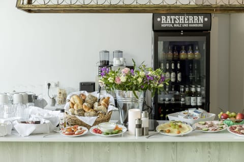 Daily buffet breakfast for a fee