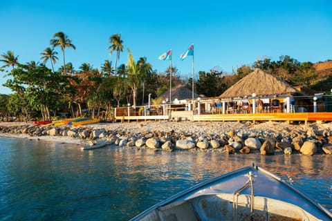 Sun loungers, beach umbrellas, beach towels, snorkeling