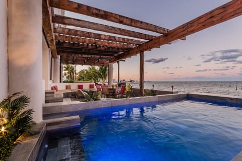Private pool beach front