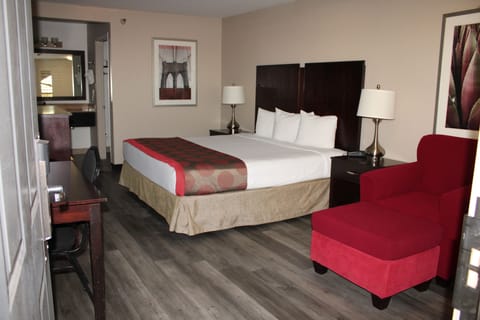 Down comforters, pillowtop beds, desk, iron/ironing board