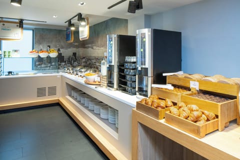 Free daily self-serve breakfast