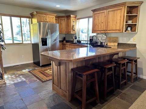 A light-filled kitchen equipped for the most discerning cook.
