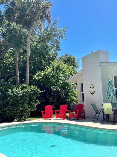 Sit poolside, enjoy the sunshine