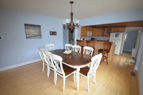 Kitchen and dining - Cookware, Coffee maker, Dishwasher, Full kitchen, Microwave, Oven, Refrigerator, Stove, Toaster, Dishes & utensils, Pantry items, Dining table.