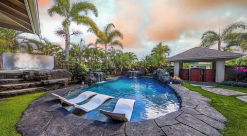 Welcome to your Personal Poipu Oasis with Hot Tub, Pool, Waterfalls, beautiful flowers and mature landscaping