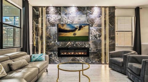 Spacious home with 8 bedrooms and multiple living areas, accommodating the entire family comfortably