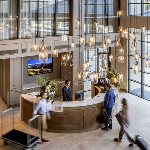 Interior entrance
