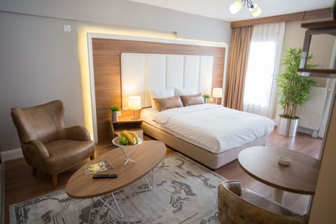 Business Room, 2 Bedrooms, Accessible, City View | Living area | LCD TV