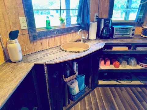 Wild Bill's Hideout | Private kitchenette | Microwave, stovetop, coffee/tea maker, toaster