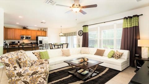 Modern living room for entertaining