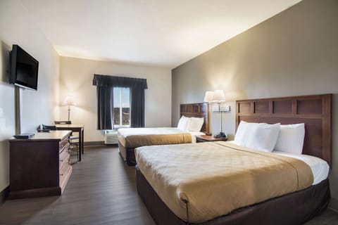 Room, 2 Queen Beds, Accessible, Non Smoking | Desk, iron/ironing board, free WiFi, bed sheets