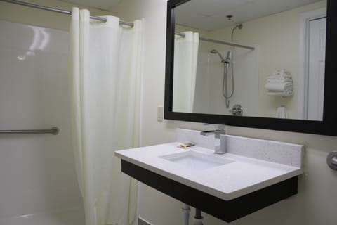 Standard Single Room, 1 King Bed, Accessible | Bathroom sink