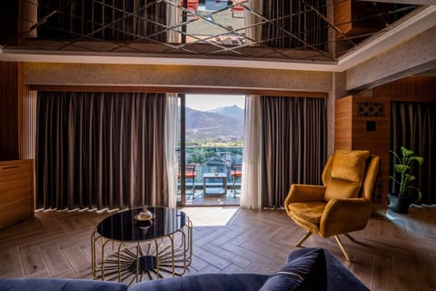 Deluxe Suite, Jetted Tub | Balcony view