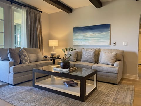 Family room with pull out sofa