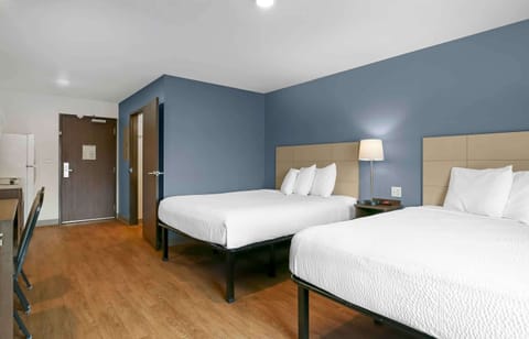 Standard Studio, 2 Queen Beds, Non Smoking, Refrigerator & Microwave | Desk, laptop workspace, iron/ironing board, free WiFi