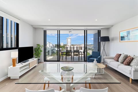 Two Bedroom Superior Apartment | Living area | 48-inch flat-screen TV with digital channels, TV, DVD player