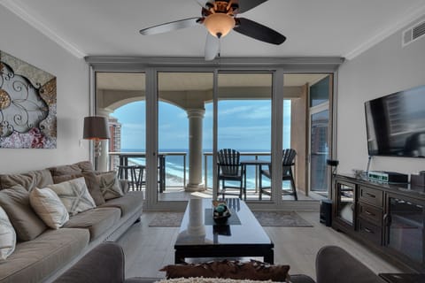 Living Room with big screen TV.