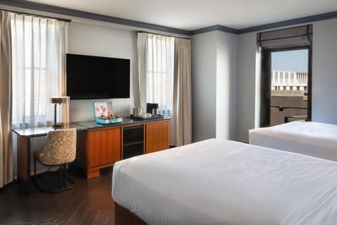 Premium Room, 2 Queen Beds | Hypo-allergenic bedding, pillowtop beds, in-room safe, blackout drapes