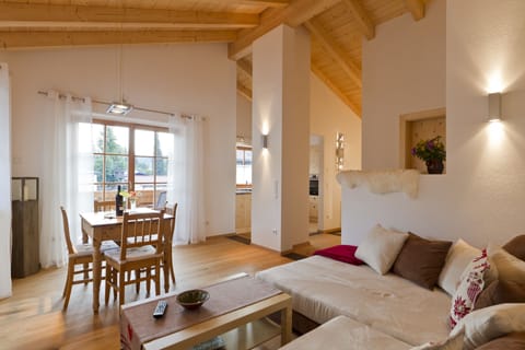 Superior Apartment, 1 Bedroom, Kitchen, Mountain View | Living area | 42-inch flat-screen TV with satellite channels, TV