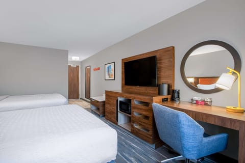 In-room safe, desk, laptop workspace, blackout drapes