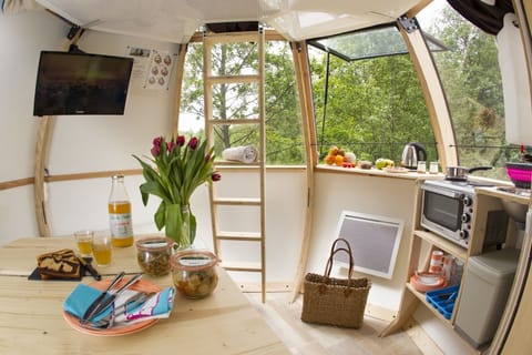 Tree House, 1 Bedroom | Private kitchen | Oven, electric kettle