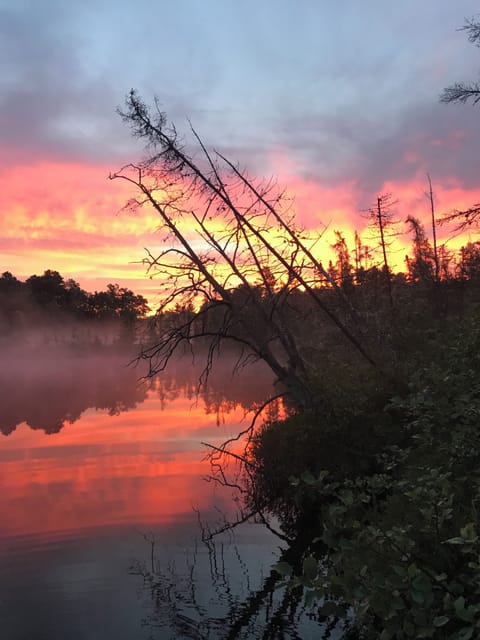 Come witness a gorgeous sunrise over Lake Bobidosh and escape to the Northwoods!