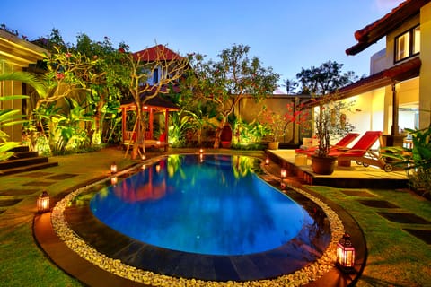 Front of property - evening/night