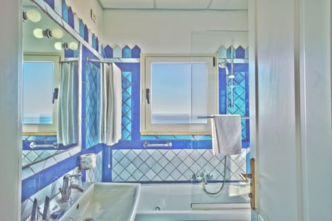 Rainfall showerhead, hair dryer, slippers, bidet