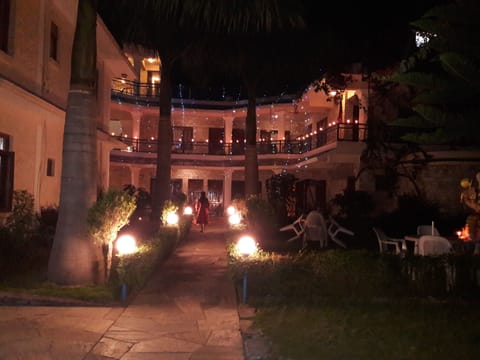 Front of property - evening/night