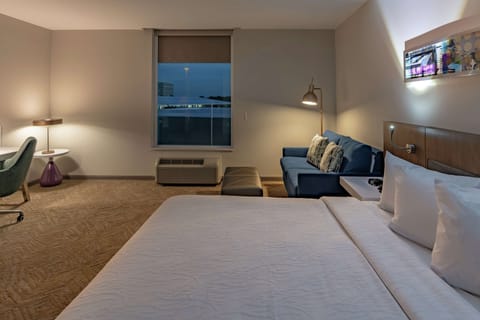 Room, 1 King Bed with Sofa bed, Accessible, Bathtub | Desk, laptop workspace, blackout drapes, soundproofing