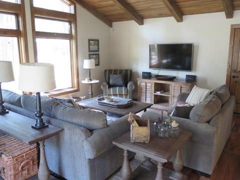 Family room with 4KTV, media center with games/movies