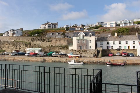 Patio overlooking harbour