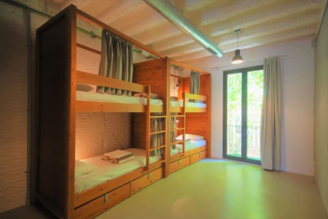 Comfort Shared Dormitory, Mixed Dorm, Accessible, City View | Premium bedding, blackout drapes, soundproofing, free WiFi