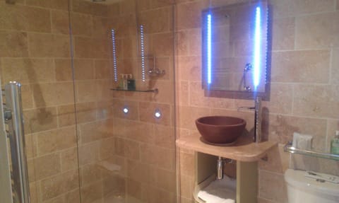 Free toiletries, hair dryer, towels, soap