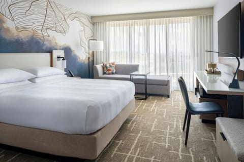 Premium bedding, desk, soundproofing, iron/ironing board