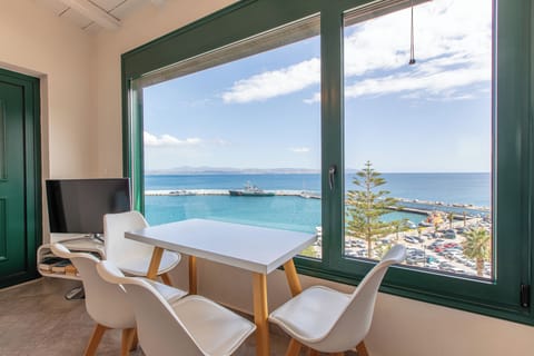 Apartment, 2 Bedrooms, Sea View | Living area | Flat-screen TV
