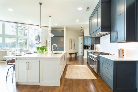 Entering the kitchen