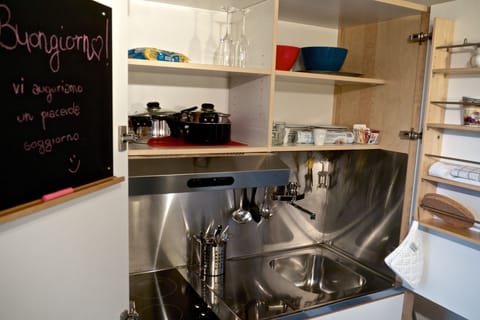 Suite | Private kitchen | Fridge, stovetop, cookware/dishes/utensils