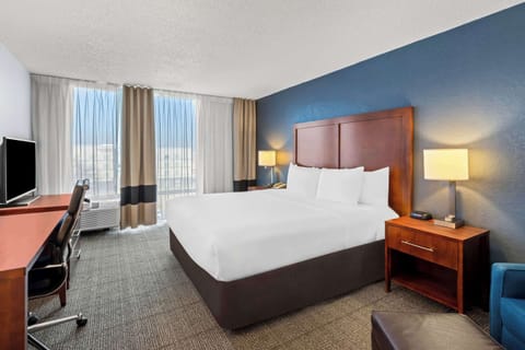 Suite, 1 King Bed with Sofa bed, Non Smoking | In-room safe, desk, laptop workspace, blackout drapes